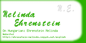 melinda ehrenstein business card